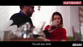 LETSDOEIT - Sexy Slut Girl Lara West Blows And Fucks With A Heart Broken Dad